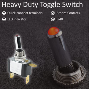 Interrupteur à bascule Carling SPST de haute qualité Interrupteur à bascule SPST 24 volts adapté au camping-car - Product Image 2