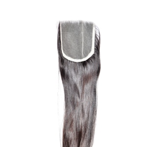 Vente en gros de cuticules brutes alignées non traitées chimiquement fermeture 4*4 droite vierge vietnamienne temple extensions de cheveux humains vague - Product Image 1