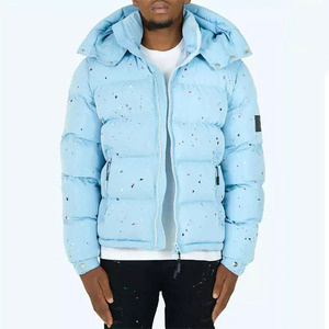 Chaqueta Acolchada para Hombre, Diseño Más Popular, Estilo Clásico, Cuello Alto, Patrón de Letras, Cálida, Aislante, Impermeable y Transpirable - Product Image 5