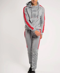 Chándal de compresión deportivo de verano personalizado para hombre, ropa deportiva para correr, conjunto de chándales para hombre con cremallera de doble color - Product Image 1