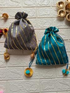 Lahriya กระเป๋า potli สำหรับงานแต่งงานของอินเดียเทศกาลปีใหม่เดือนรอมฎอนวันวาเลนไทน์ haldi mehendi Sangeet อุปกรณ์เสริมสำหรับวันฮาโลวีน - Product Image 3