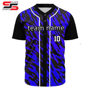 Maillots de baseball personnalisés OEM sublimés en gros, imprimés, respirants, logo personnalisé, haute qualité, 100% polyester, antibactérien - Product Image 5
