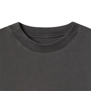 T-shirts à manches courtes pour hommes en coton 100% de qualité supérieure, lavage à l'acide, respirant, séchage rapide, tendance, étiquetage privé - Product Image 3