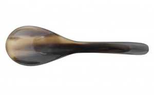 Cuillère de bar en corne naturelle de meilleure qualité, couverts en corne de buffle et de boeuf faits à la main pour restaurants et décoration de table - Product Image 2