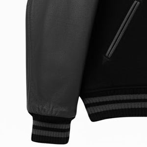 Vestes universitaires pour hommes entièrement personnalisées en chenille brodée, vente en gros, meilleure qualité, style streetwear, veste de baseball pour hommes - Product Image 3