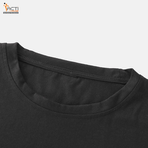 Bordure contrastée dernière mode nouveau Design T-shirt vêtements de rue imprimé personnalisé logo impression T-shirts pour hommes - Product Image 3