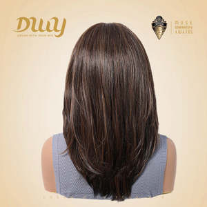 Soraya-DWY Libera Free Part Mid-Length Natural Straight Light Brown Synthetic <b>Wig</b> - Product Image 3