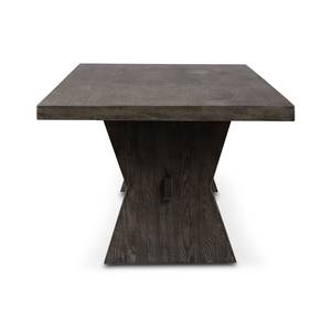 Table à manger de 6 à 8 places, design européen antique, plateau en bois de manguier massif de 2 pouces d'épaisseur, pieds en forme de nœud papillon, design attrayant - Product Image 4