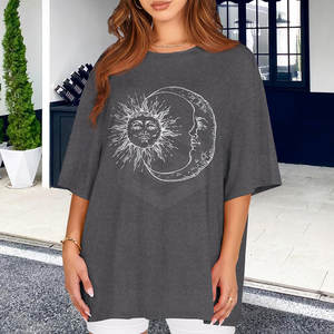 Camiseta Holgada de Verano Ecológica para Mujer, 100% Algodón, Diseño Personalizable, Alta Calidad, Venta al Por Mayor - Product Image 2