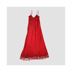 Bretelle di fabbrica abito da sera da donna abito da sera da Club per ragazze abbigliamento da festa in raso 100% di seta Sexy abito sottoveste <span class=keywords><strong>con</strong></span> pizzo - Product Image 6