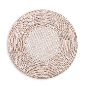 Napperons en rotin Assiette de chargeur en rotin rond Assiette de chargeur en rotin parfaite élégante faite à la main naturelle de haute qualité - Product Image 4