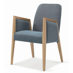 Chaise de restaurant d'hôtel chaise et table de salle à manger rembourrés en bois de teck et tissu du fabricant de meubles en gros - Product Image 2