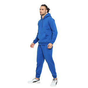 Survêtements d'entraînement d'hiver pour hommes Logo personnalisable Bleu royal Pull à capuche Survêtement chaud Caractéristique respirante - Product Image 2