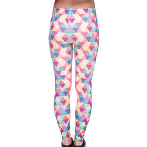 Legging taille moyenne respirant de haute qualité pour femmes entraînement personnalisé sublimé conception push-up Logo solide course Yoga Leggings - Product Image 3