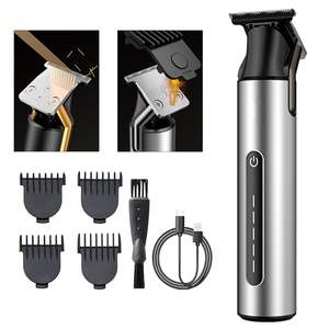 Cortadora de Pelo Profesional Inalámbrica para Barbería, Recortadora Eléctrica con 4 Peines Guía, Recargable por USB, Regalo para Hombres - Product Image 1