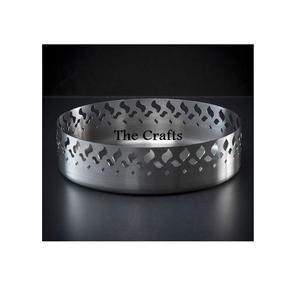 Tazón Decorativo de Diseño Clásico en Color Plateado, Tazón Redondo de Acero Inoxidable para Servir Dátiles a un Precio Accesible - Product Image 2