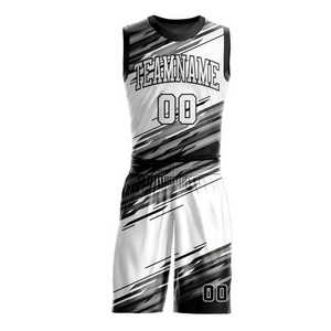 Nueva llegada al por mayor uniforme de baloncesto etiqueta personalizada moda caliente diseño profesional demanda del cliente uniforme de baloncesto - Product Image 2