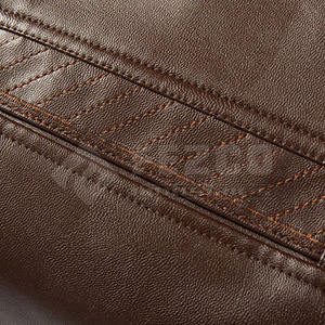 Men's Best Quality Cow Skin Leather Stand Collar <b>Jacket</b> Zipper <b>Winter</b> <b>Waterproof</b> <b>Jacket</b> in All Colors and Sizes - Product Image 3