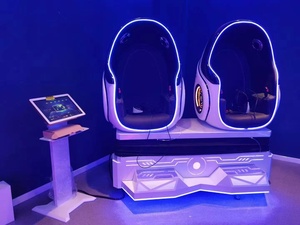 Simulatore di Gioco Cinema VR 9D Biposto Blu a Forma di Uovo dalla Fabbrica di Panyu, Attrezzatura per Parchi Divertimento in Realtà Virtuale - Product Image 5