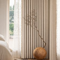 Rideaux occultants en jacquard chenille à motifs floraux 70-90 pour salon et chambre à coucher