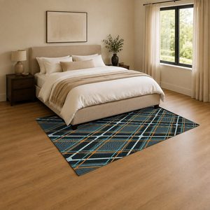<b>RUGS</b> DEPOT LXDP-0110 Wholesale <b>Charcoal</b> <b>Grey</b> Contemporary Geometric Digital Printed Machine Washable Chenille Area <b>Rug</b> Non Slip - Product Image 3