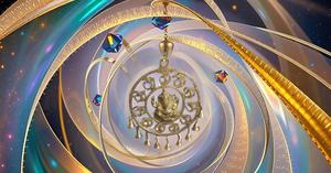 Golden Brass Om Ganesha Wall Hanging Idol with Small Bells Vertical Pattern <b>Mandir</b> Wall Decor for Door for Diwali Gift - Product Image 6