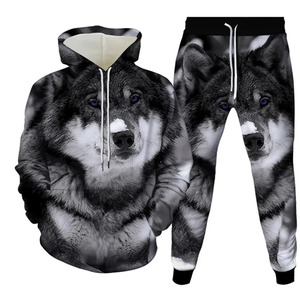 Jersey para hombre, sudaderas, pantalones, conjuntos, chándal transpirable, chándal de plantas, caza, estampado 3D, chándal/pantalones de animales - Product Image 1