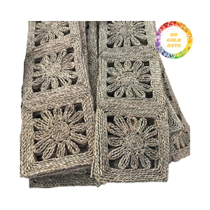 Tapis de décoration de style écologique en jonc de mer séché au soleil, tissé serré et adapté à un usage quotidien dans les espaces commerciaux et domestiques - Product Image 3