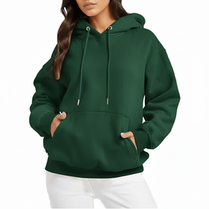 Sudadera con Capucha de Invierno 2026 de Alta Calidad, 100% Algodón, Manga Larga para Mujer, con Logotipo Frontal, Cordón Ajustable, Estilo Casual, Hip Hop, Streetwear - Product Image 1