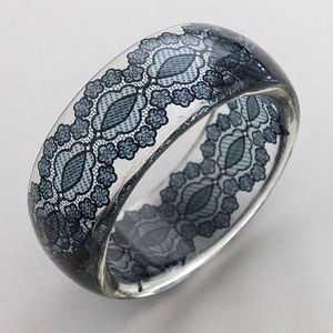 รายการเครื่องประดับสร้อยข้อมือแฟชั่นและกำไลข้อมือแฟชั่นกำไลทันสมัยขนาดใหญ่ขนาดใหญ่ที่พูดเกินจริงกำไลอะคริลิคเรซิ่นหลากสี - Product Image 3