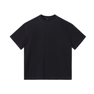 เสื้อยืดฮิปฮอปสตรีทแวร์พรีเมียมสำหรับผู้ชาย ผ้าโพลีเอสเตอร์ผสมคอตตอน ระบายอากาศได้ดี พิมพ์ลายซิลค์สกรีน - Product Image 4