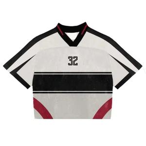 Camiseta Deportiva Personalizada al por Mayor para Fanáticos del Fútbol Americano, Transpirable, de Malla, Corte Holgado, Estilo Urbano - Product Image 3