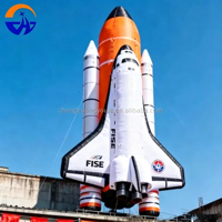 Avion/Raquette spatiale gonflable géante 2026, navette spatiale gonflable, impression de logo gratuite, décoration de fête à thème extérieur pour publicité événementielle