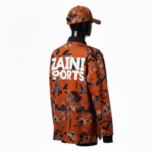 Maillot de rugby premium pour homme, tissu doux en polyester et élasthanne, 220 GSM, marron et noir, sublimation intégrale, logo personnalisé, évacuation de l'humidité - Product Image 5