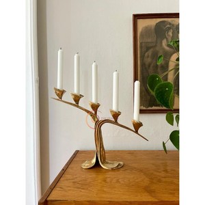 Luxury Gold Polished <strong>Lightning</strong> Candelabra <strong>Unique</strong> Candle Jar Decoration Candelabra Wedding Decoration Candle Holder From Indian - Product Image 3