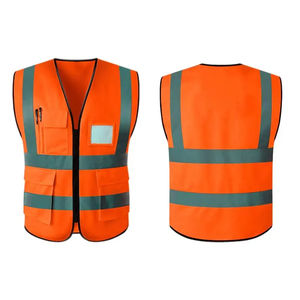 Chaleco de Seguridad de Alta Calidad Clase 2, Malla Amarilla, Ropa de Trabajo de Alta Visibilidad, Reflectante, Transpirable, Fluorescente - Product Image 4