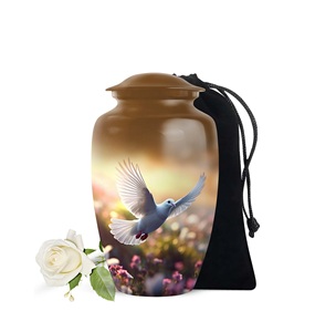 <b>Birds</b> Cremation Urns for Men Ashes Adult Male Burial Urns for Adult Human Ashes Women Unique Ashes Custom Size - Product Image 1