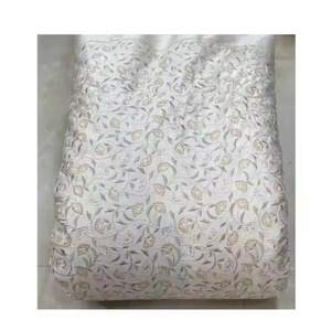 Vente à l'exportation Broderie Satin Tissu pour Faire Femmes Robe Tissu Disponible à Emballage Personnalisé de l'Inde - Product Image 1