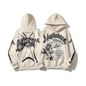 Nouveaux sweats à capuche surdimensionnés unisexes de haute qualité avec épaules tombantes logo entièrement personnalisé imprimé en gros nouvelle collection d'hiver - Product Image 2