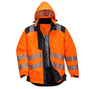 Chaqueta de Seguridad al por Mayor, Impermeable, de Poliéster, Alta Visibilidad, Reflectante, para Tráfico, Invierno, Estilo Casual, Talla OEM - Product Image 6