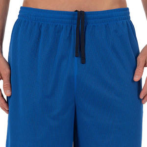 Haute qualité hommes décontracté séchage rapide respirant maille Shorts nouveauté couleur unie Anti-rides plaine teint conception - Product Image 4