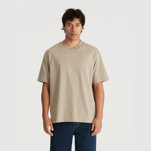 เสื้อปล่อยกรดของผู้ชายผ้าฝ้าย100% โอเวอร์ไซส์สไตล์สตรีทแวร์ผ้าคอตตอนโอเวอร์ไซส์ผ้าดิบสไตล์วินเทจ - Product Image 1