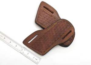 Funda de cuero puro hecha a mano, acabado de alta calidad, funda portátil para cuchillos - Product Image 5