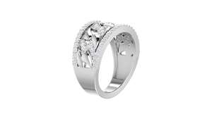 แหวนสัญญาประดับเพชรธรรมชาติสีทอง & 0.50Ctw 14K สำหรับผู้หญิง - Product Image 5