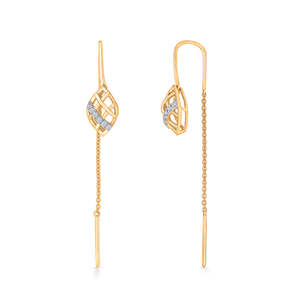 Boucles d'oreilles en or et diamants Tropical Touch pour femmes - Product Image 4