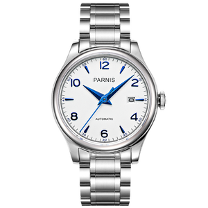 <span class=keywords><strong>Parnis</strong></span> Reloj Mecánico para Hombre, Correa de Acero Inoxidable de 38mm, Cristal de Zafiro, 21 Joyas, Miyota 8215, Movimiento Automático, Reserva de Energía - Product Image 1