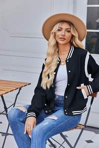 Chaqueta Universitaria para Mujer 2025, Calidad Premium, Transpirable, Hombros Caídos, Gran Venta, Nuevo Diseño Moderno - Product Image 2