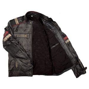 Blouson en cuir de motard professionnel personnalisable coupe-vent pour la conduite à moto Cuir de vachette de qualité supérieure Usine OEM Toutes saisons - Product Image 6