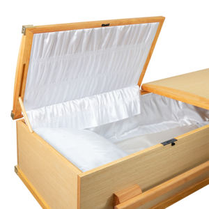 Ataúdes de madera maciza de entrega rápida del fabricante de Vietnam Servicio OEM ODM para suministros funerarios - Product Image 5