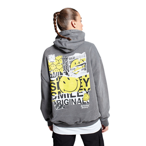 Sudadera con Capucha Personalizada para Mujer, Informal, de Invierno, 100% Algodón, Estilo Vintage, Corte Holgado, Lavado Ácido, Logotipo Estampado en la Parte Delantera, Ecológica, de Secado Rápido - Product Image 3